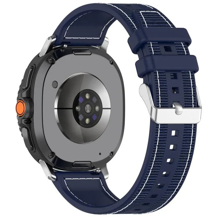 Hybrid Nylon Braid Silicone Watch Band, For Samsung Galaxy Watch8 / Watch8 Classic