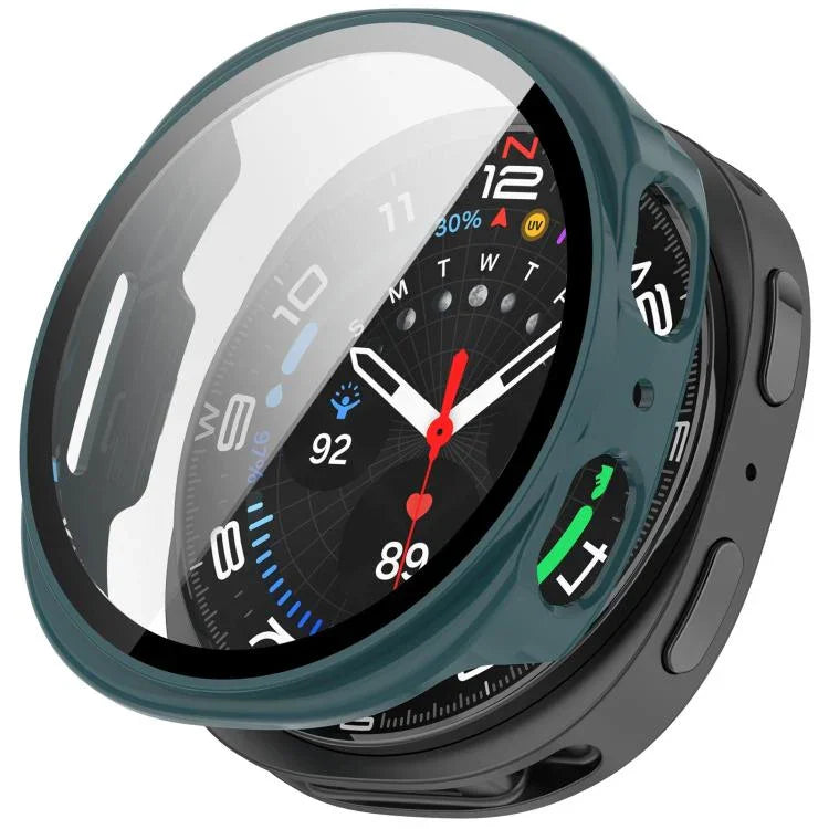 強化ガラス一体型 PC 時計カバー、Samsung Galaxy Watch8 Classic 46mm 用、Samsung Galaxy Watch 8 44mm 用、Samsung Galaxy Watch 8 40mm 用