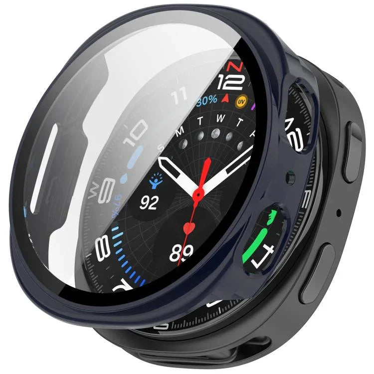 強化ガラス一体型 PC 時計カバー、Samsung Galaxy Watch8 Classic 46mm 用、Samsung Galaxy Watch 8 44mm 用、Samsung Galaxy Watch 8 40mm 用