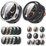 強化ガラス一体型 PC 時計カバー、Samsung Galaxy Watch8 Classic 46mm 用、Samsung Galaxy Watch 8 44mm 用、Samsung Galaxy Watch 8 40mm 用