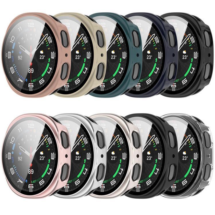 強化ガラス一体型 PC 時計カバー、Samsung Galaxy Watch8 Classic 46mm 用、Samsung Galaxy Watch 8 44mm 用、Samsung Galaxy Watch 8 40mm 用
