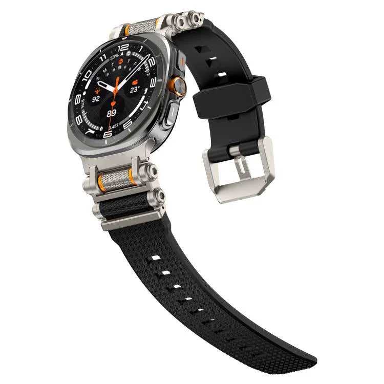 メタル 時計コネクター シリコン 時計バンド、Samsung Galaxy Watch Ultra 47mm / Ultra 2025 用
