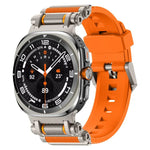 メタル 時計コネクター シリコン 時計バンド、Samsung Galaxy Watch Ultra 47mm / Ultra 2025 用