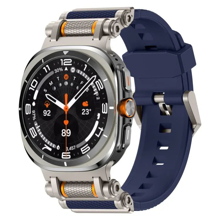 メタル 時計コネクター シリコン 時計バンド、Samsung Galaxy Watch Ultra 47mm / Ultra 2025 用