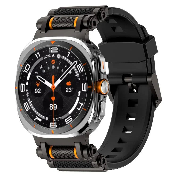 メタル 時計コネクター シリコン 時計バンド、Samsung Galaxy Watch Ultra 47mm / Ultra 2025 用