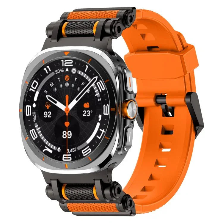 メタル 時計コネクター シリコン 時計バンド、Samsung Galaxy Watch Ultra 47mm / Ultra 2025 用