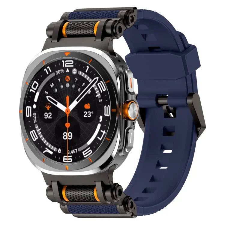 メタル 時計コネクター シリコン 時計バンド、Samsung Galaxy Watch Ultra 47mm / Ultra 2025 用