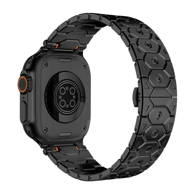 八角形 ステンレススチール ウォッチ、Apple Watch 46mm / 49mm / 45mm / 44mm 用