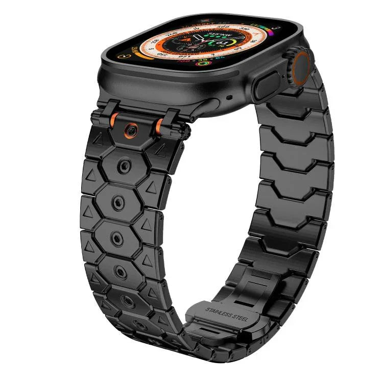 八角形 ステンレススチール ウォッチ、Apple Watch 46mm / 49mm / 45mm / 44mm 用