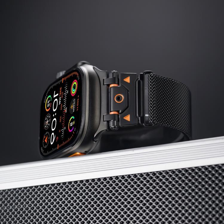 ミラネーゼ スチール マグネット式 ウォッチバンド、Apple Watch 46mm / 49mm / 45mm / 44mm 用