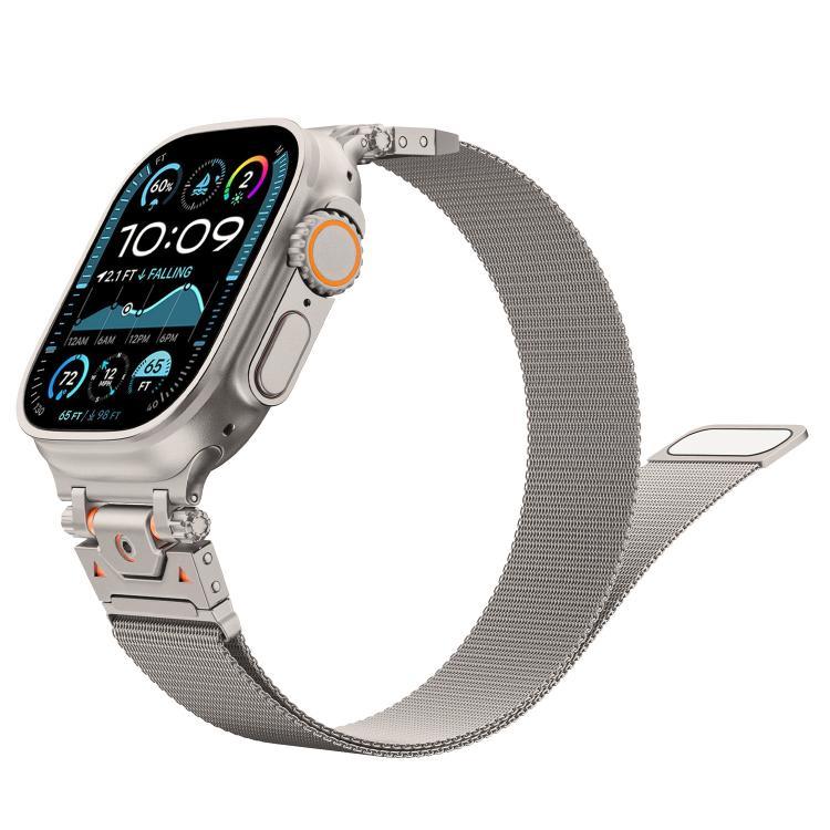 ミラネーゼ スチール マグネット式 ウォッチバンド、Apple Watch 46mm / 49mm / 45mm / 44mm 用