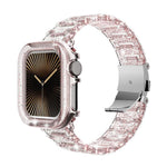 カメレオン PCケース エポキシ樹脂 ウォッチバンド、Apple Watch シリーズ 10 46mm 用、Apple Watch シリーズ 10 42mm 用、Apple Watch 44mm / 45mm 用、Apple Watch 40mm / 41mm 用、Apple Watch 49mm 用