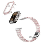 カメレオン PCケース エポキシ樹脂 ウォッチバンド、Apple Watch シリーズ 10 46mm 用、Apple Watch シリーズ 10 42mm 用、Apple Watch 44mm / 45mm 用、Apple Watch 40mm / 41mm 用、Apple Watch 49mm 用