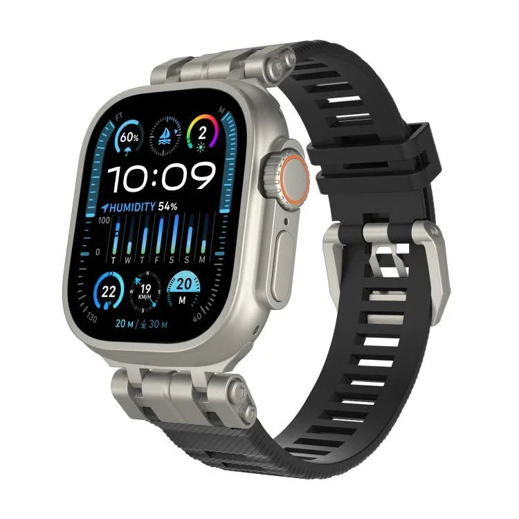 H016 ファンクショナルシリーズ ツイルテクスチャ TPU ウォッチバンド、Apple Watch 46mm / 49mm / 45mm / 44mm 用