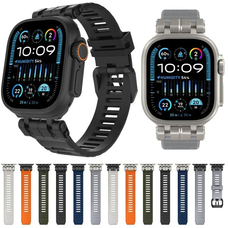 H016 ファンクショナルシリーズ ツイルテクスチャ TPU ウォッチバンド、Apple Watch 46mm / 49mm / 45mm / 44mm 用