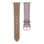 スクエアバックル ライチテクスチャ 本革 ウォッチバンド、Apple Watch 46mm / 49mm / 45mm / 44mm 用、Apple Watch 42mm / 41mm / 40mm / 38mm 用