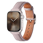 スクエアバックル ライチテクスチャ 本革 ウォッチバンド、Apple Watch 46mm / 49mm / 45mm / 44mm 用、Apple Watch 42mm / 41mm / 40mm / 38mm 用