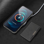 Kalebol 強力 MagSafe 磁気 二つ折りカードバッグ レザー電話ケース、iPhone 17 Pro Max 用、iPhone 17 Pro 用、iPhone 17 用、iPhone Air 用