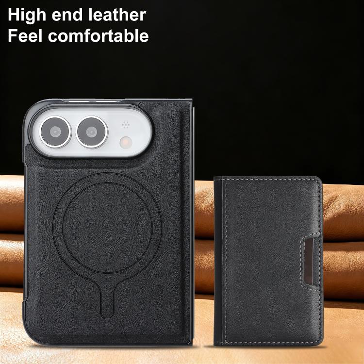 Kalebol 強力 MagSafe 磁気 二つ折りカードバッグ レザー電話ケース、iPhone 17 Pro Max 用、iPhone 17 Pro 用、iPhone 17 用、iPhone Air 用