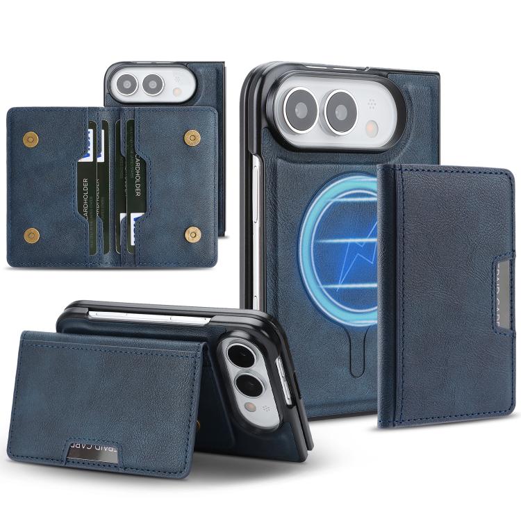 Kalebol 強力 MagSafe 磁気 二つ折りカードバッグ レザー電話ケース、iPhone 17 Pro Max 用、iPhone 17 Pro 用、iPhone 17 用、iPhone Air 用