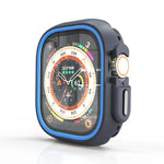 ツートンカラー半巻きPC保護ケース、Apple Watch 44mm / 45mm用、Apple Watch Ultra 49mm用