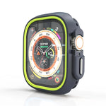 ツートンカラー半巻きPC保護ケース、Apple Watch 44mm / 45mm用、Apple Watch Ultra 49mm用