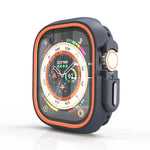 ツートンカラー半巻きPC保護ケース、Apple Watch 44mm / 45mm用、Apple Watch Ultra 49mm用