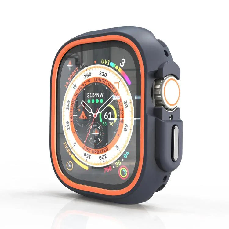 ツートンカラー半巻きPC保護ケース、Apple Watch 44mm / 45mm用、Apple Watch Ultra 49mm用