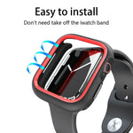 ツートンカラー半巻きPC保護ケース、Apple Watch 44mm / 45mm用、Apple Watch Ultra 49mm用