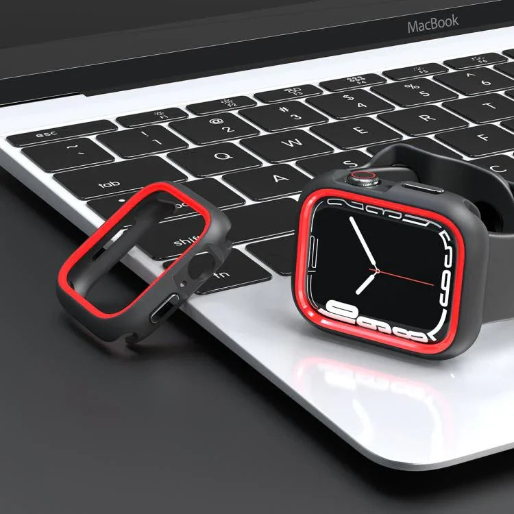 ツートンカラー半巻きPC保護ケース、Apple Watch 44mm / 45mm用、Apple Watch Ultra 49mm用