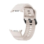 Wave ブラックバックル シリコンウォッチバンド、Samsung Galaxy Watch8 / Watch8 Classic用