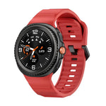 Wave ブラックバックル シリコンウォッチバンド、Samsung Galaxy Watch8 / Watch8 Classic用