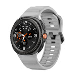 Wave ブラックバックル シリコンウォッチバンド、Samsung Galaxy Watch8 / Watch8 Classic用