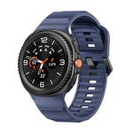 Wave ブラックバックル シリコンウォッチバンド、Samsung Galaxy Watch8 / Watch8 Classic用