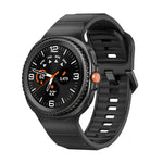Wave ブラックバックル シリコンウォッチバンド、Samsung Galaxy Watch8 / Watch8 Classic用