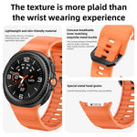 Wave ブラックバックル シリコンウォッチバンド、Samsung Galaxy Watch8 / Watch8 Classic用