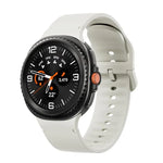 Samsung Galaxy Watch8 / Watch8 Classic用 無地ステッチ入りシリコンウォッチバンド、S、M