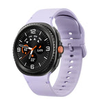 Samsung Galaxy Watch8 / Watch8 Classic用 無地ステッチ入りシリコンウォッチバンド、S、M