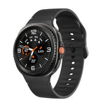 Samsung Galaxy Watch8 / Watch8 Classic用 無地ステッチ入りシリコンウォッチバンド、S、M
