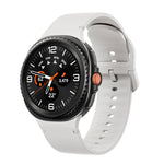 Samsung Galaxy Watch8 / Watch8 Classic用 無地ステッチ入りシリコンウォッチバンド、S、M