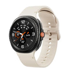 Samsung Galaxy Watch8 / Watch8 Classic用 無地ステッチ入りシリコンウォッチバンド、S、M