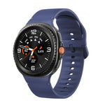 Samsung Galaxy Watch8 / Watch8 Classic用 無地ステッチ入りシリコンウォッチバンド、S、M