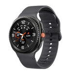 Samsung Galaxy Watch8 / Watch8 Classic用 無地ステッチ入りシリコンウォッチバンド、S、M