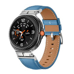 メタルヘッドコネクター本革ウォッチバンド、Samsung Galaxy Watch8 / Watch8 Classic用