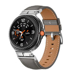メタルヘッドコネクター本革ウォッチバンド、Samsung Galaxy Watch8 / Watch8 Classic用