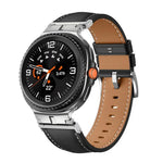メタルヘッドコネクター本革ウォッチバンド、Samsung Galaxy Watch8 / Watch8 Classic用