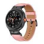 メタルヘッドコネクター本革ウォッチバンド、Samsung Galaxy Watch8 / Watch8 Classic用
