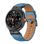 メタルヘッドコネクター本革ウォッチバンド、Samsung Galaxy Watch8 / Watch8 Classic用