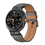 メタルヘッドコネクター本革ウォッチバンド、Samsung Galaxy Watch8 / Watch8 Classic用