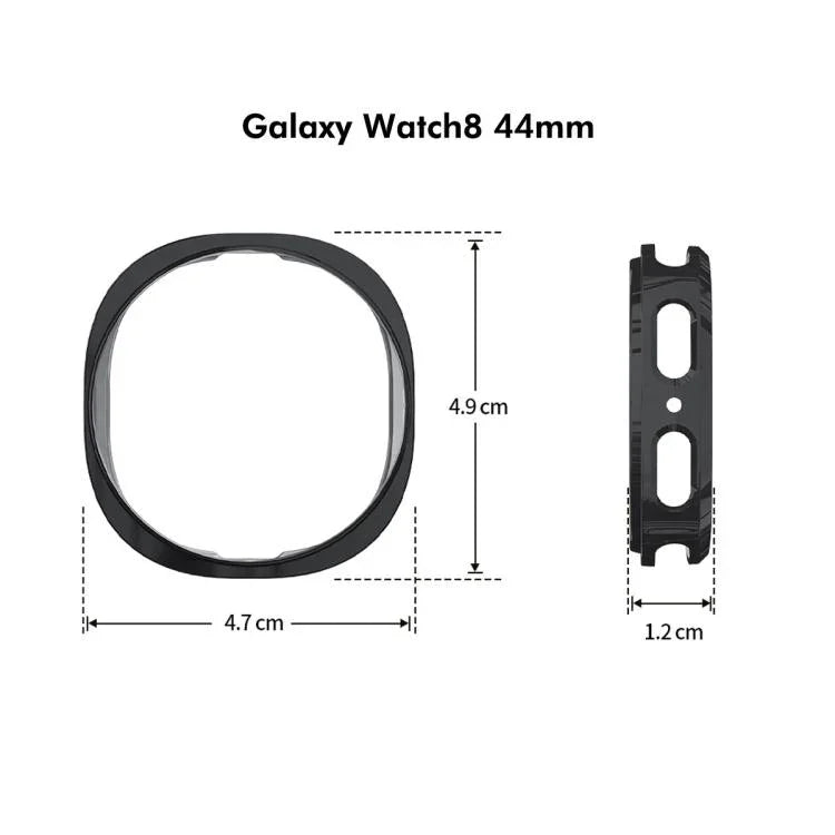 ENKAY Hat-Prince フルカバレッジ 電気めっきソフトTPUケース スクリーン保護付き、Samsung Galaxy Watch8 44mm用、Samsung Galaxy Watch8 40mm用